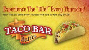 Taco Bar Buffet Only $11.99