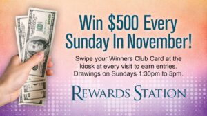 $500 Rewards Station Drawings