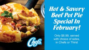 Beef Pot Pie February Special