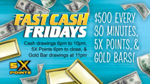 $500 Cash Drawings, Gold Bars