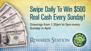 Rewards Station Drawings Every Sunday
