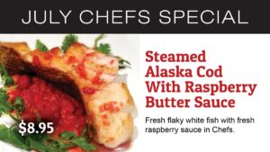 Alaska Cod With Raspberry Butter