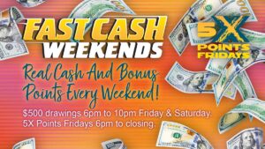 5X Points $500 Cash Drawings