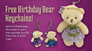 Birthday Bear Keychains