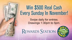 Sunday $500 Cash Drawings