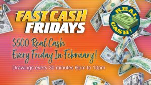 $500 Real Cash Drawings Every Friday