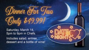 Dinner for Two Only $49.99!