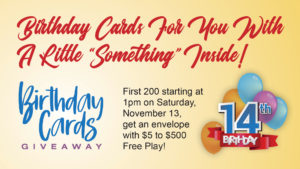 Birthday Envelopes $500 Free Play