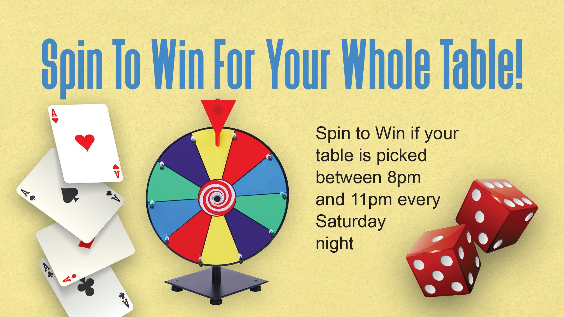 Table Games Spin to Win