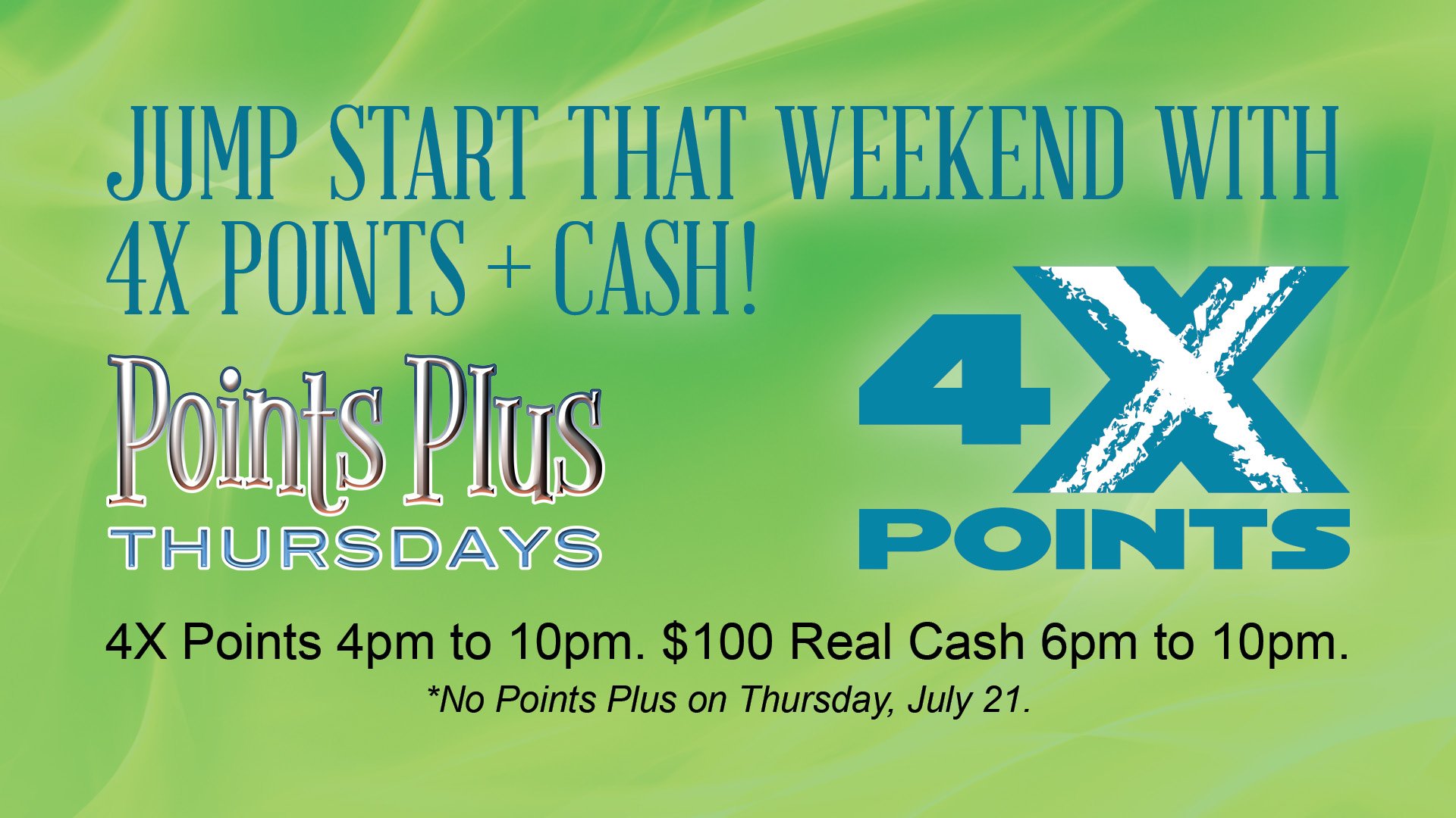 Points Plus Cash Every Thursday