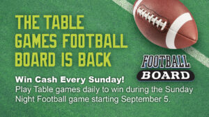 Win Cash Every Sunday With Football Board