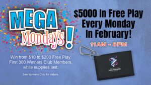Get up to $500 Free Play on Mondays