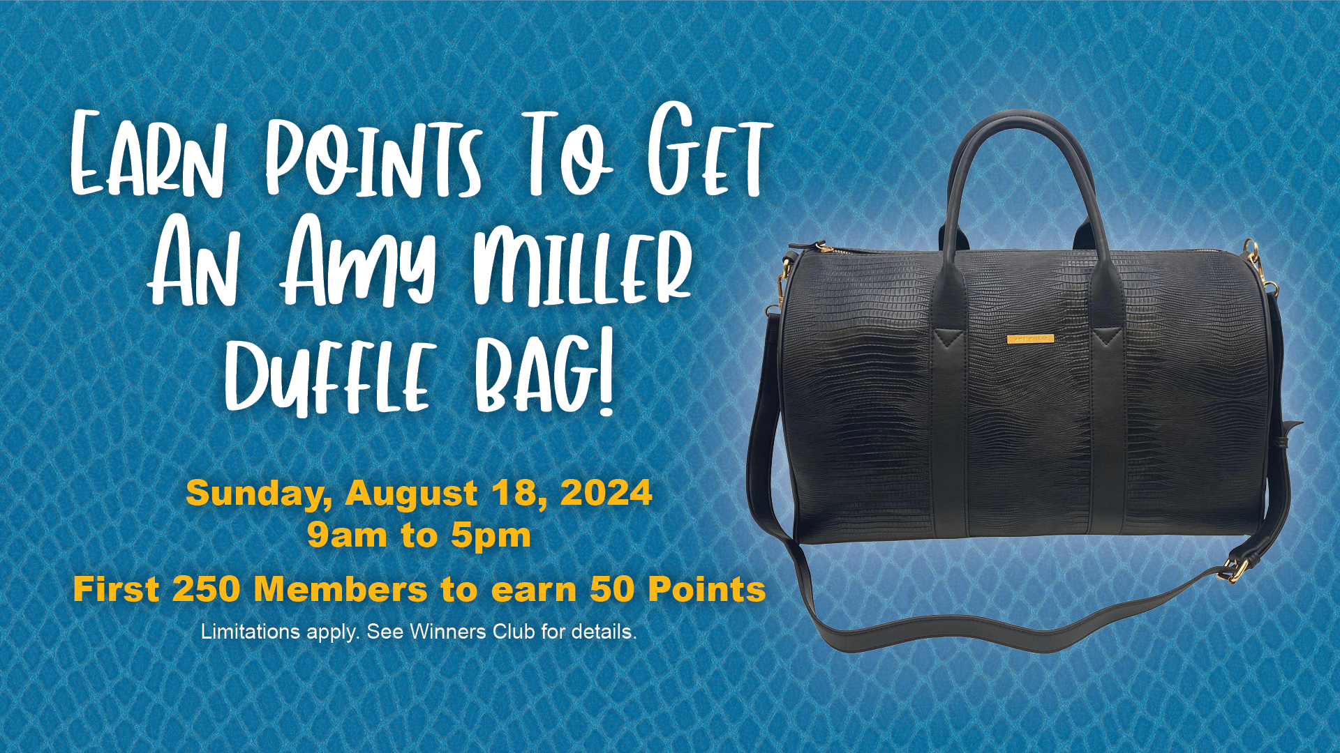 Amy Miller Duffle Bag August 18