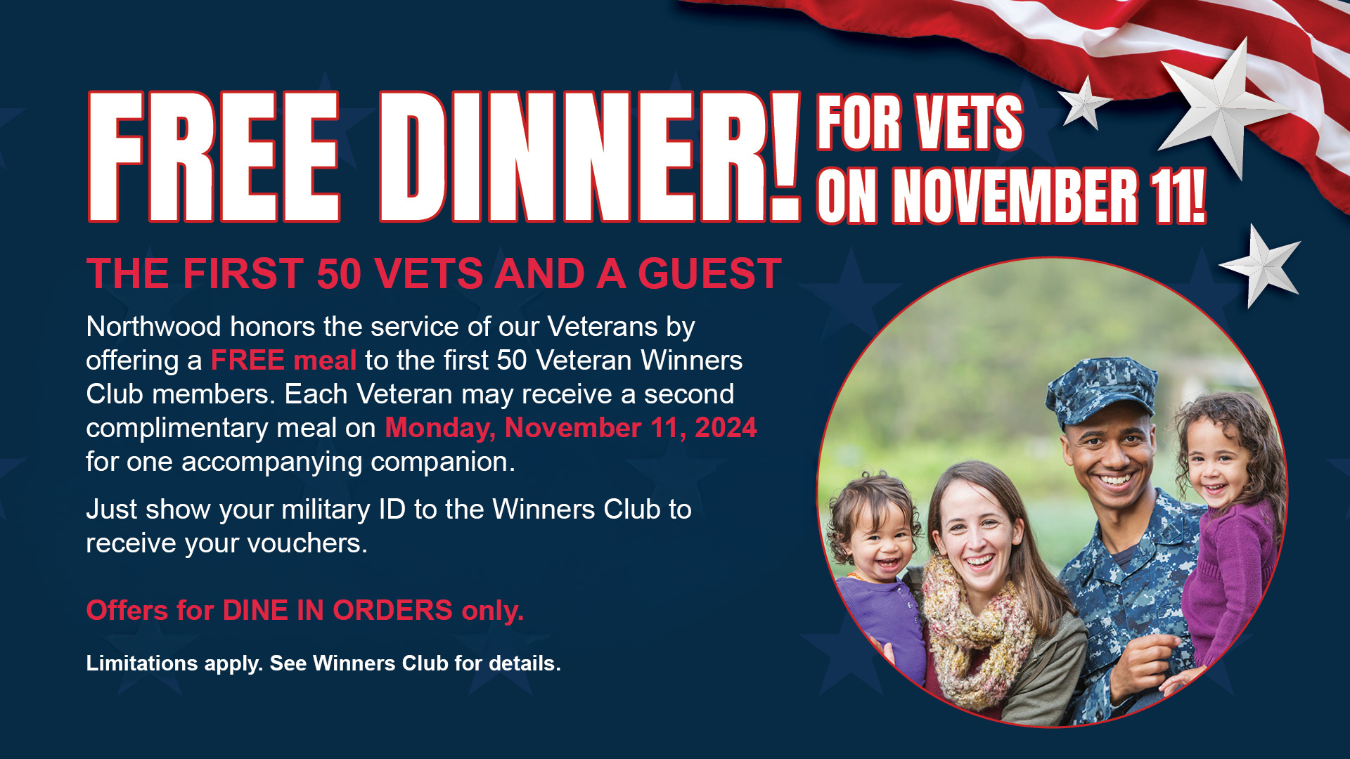 Free Dinner for Vets