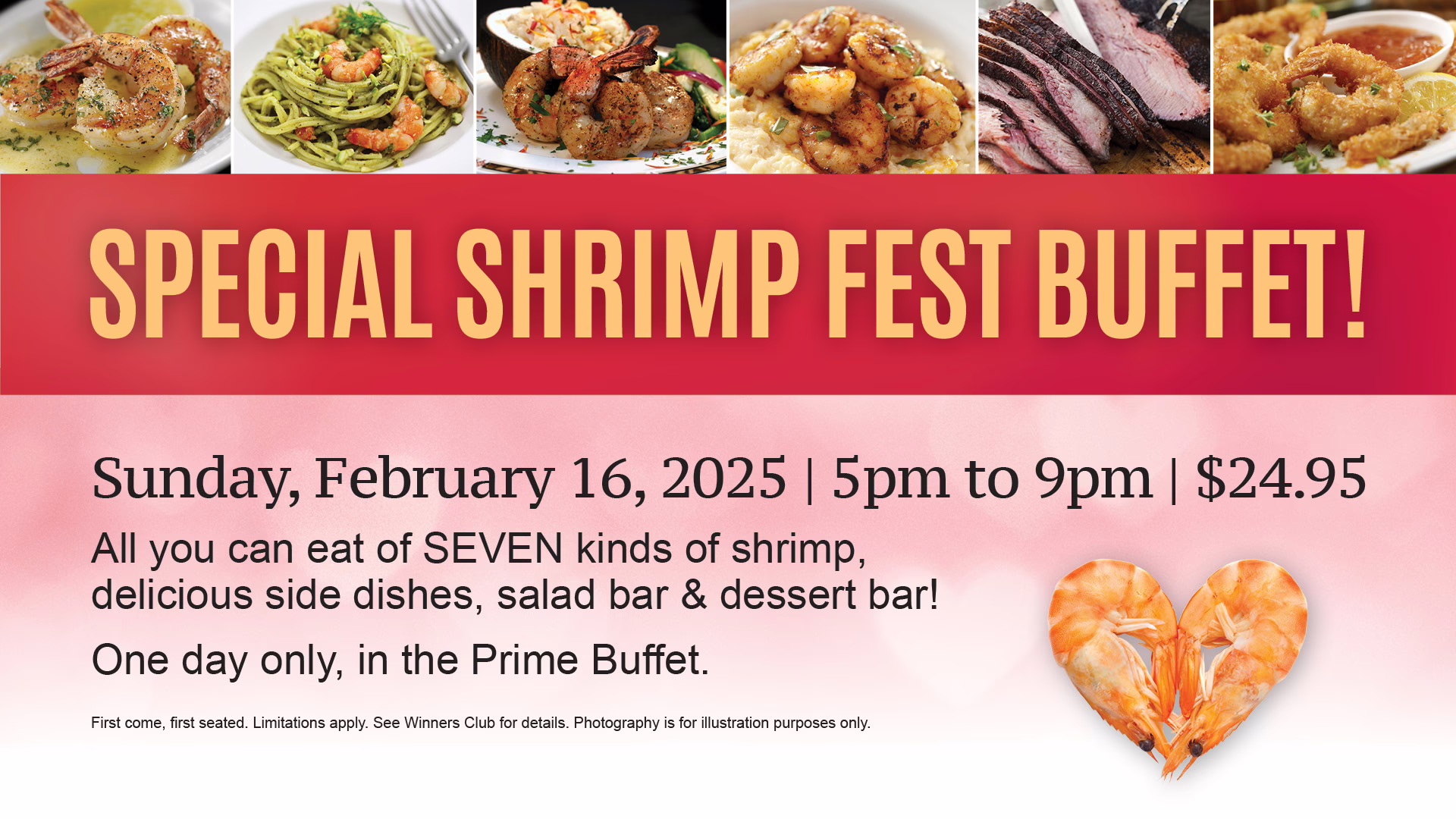 Shrimp Fest Buffet February 16, 2025