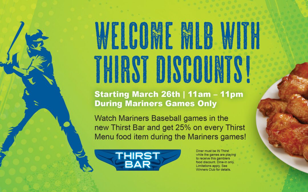 Welcome the MLB Season With Thirst Discounts!