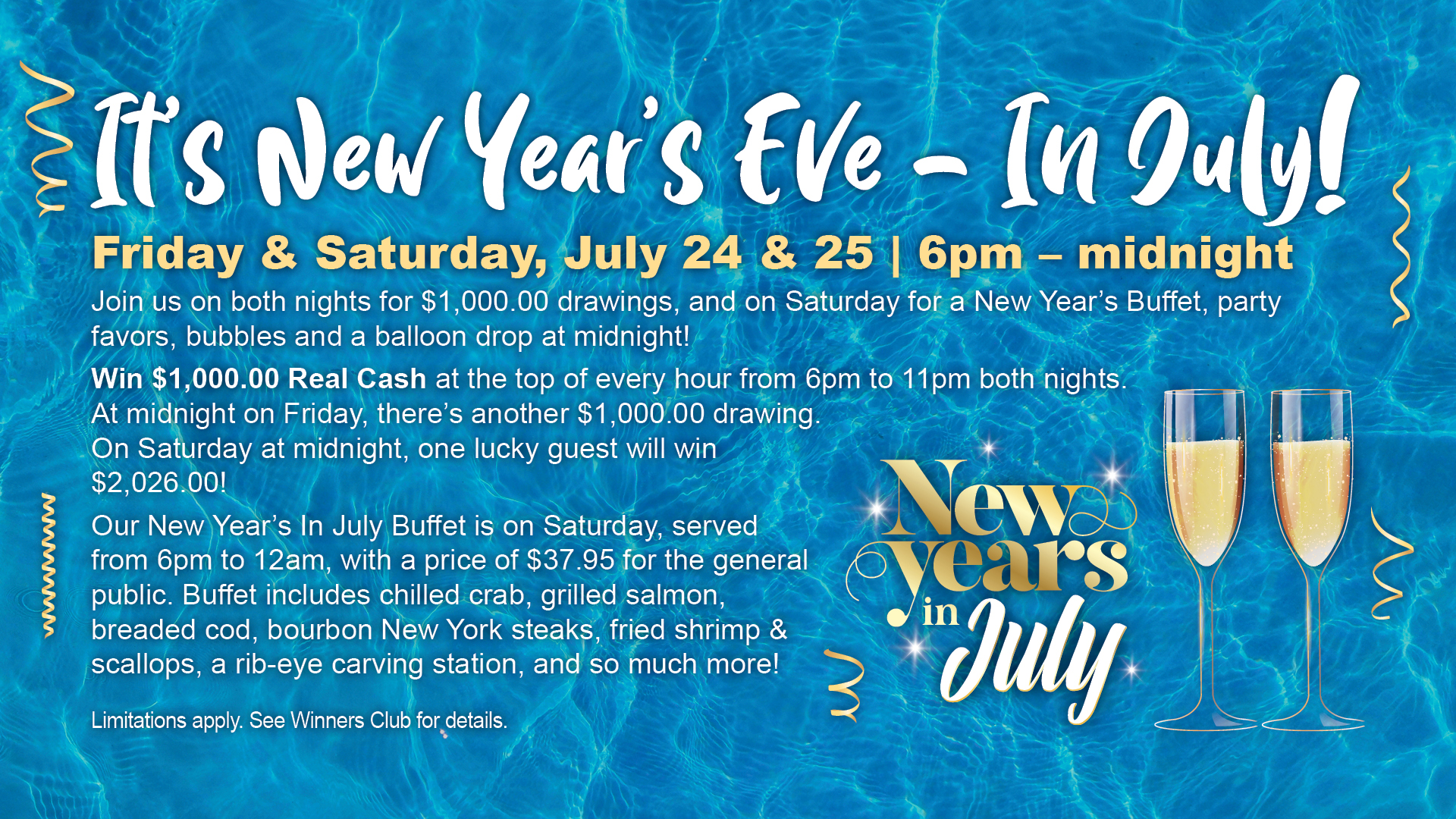 New Year's Party In July!