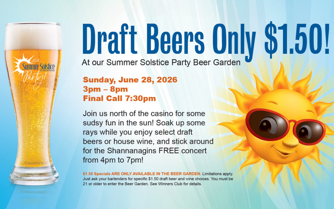 Summer Party Beer Garden On June 28 With $1.50 Draft Beers!