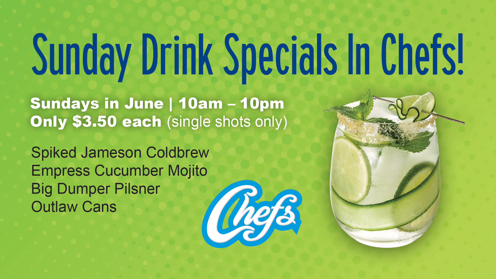 TV Drink Specials 0626 June Sunday Drink Specials
